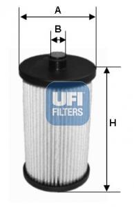 Filtre à carburant (Filtre à gasoil) UFI Filters ref. 26.057.00