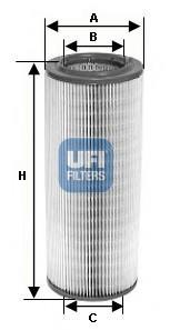 Filtre à air UFI Filters ref. 27.601.00