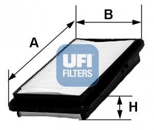 Filtre à air UFI Filters ref. 30.327.00