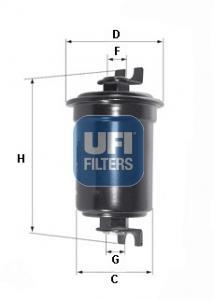 Filtre à carburant (Filtre à gasoil) UFI Filters ref. 31.552.00