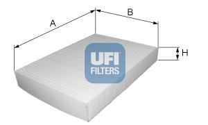 Filtre d'habitacle (Filtre à pollen) UFI Filters ref. 53.145.00