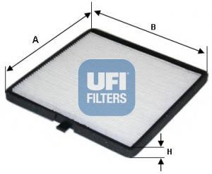Filtre d'habitacle (Filtre à pollen) UFI Filters ref. 53.144.00