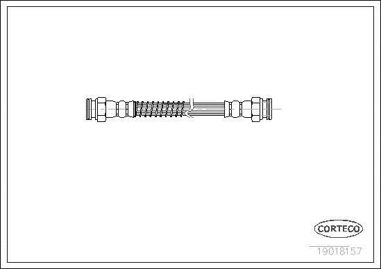 Flexible de frein (Durite de frein) CORTECO ref. 19018157