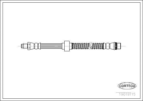 Flexible de frein (Durite de frein) CORTECO ref. 19019115