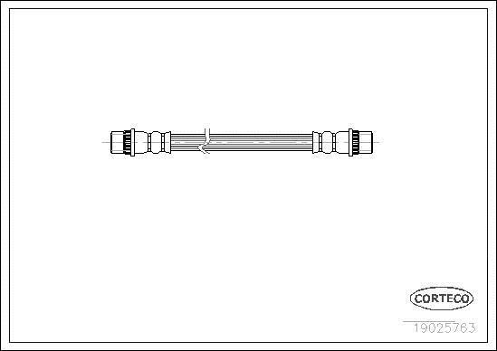 Flexible de frein (Durite de frein) CORTECO ref. 19025763