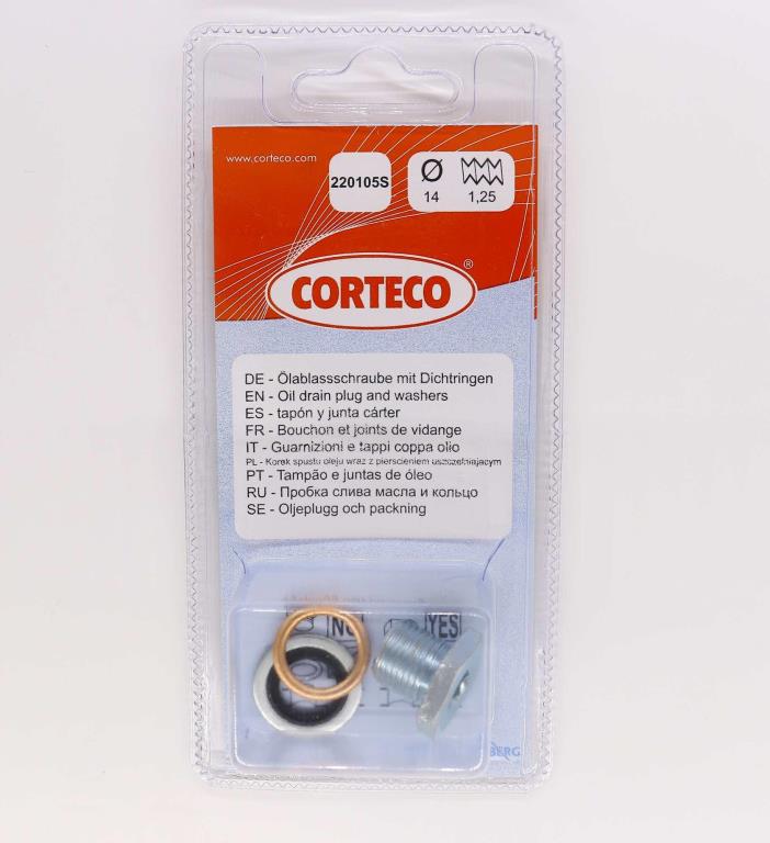 Parafuso, ficha de mudança de óleo CORTECO ref. 220105S