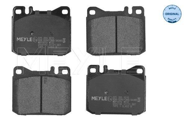 Jogo de 4 pastilhas de travão MEYLE ref. 025 203 9215