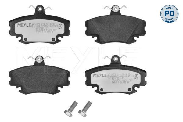 Jeu de 4 plaquettes de frein MEYLE ref. 025 214 6318/PD