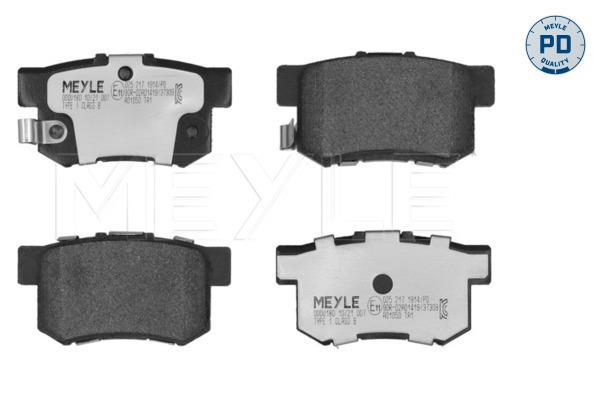 Jeu de 4 plaquettes de frein MEYLE ref. 025 217 1914/PD