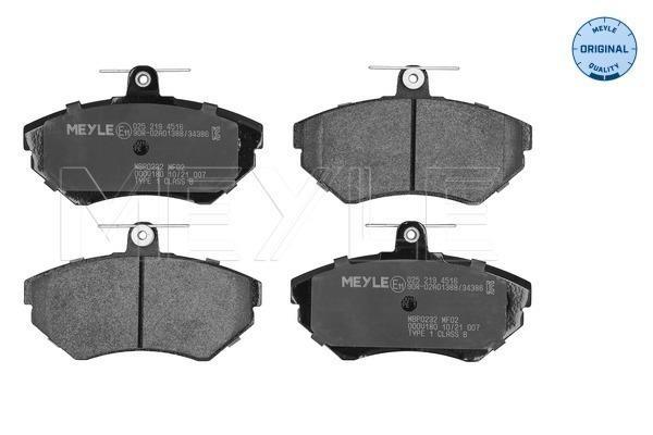 Jeu de 4 plaquettes de frein MEYLE ref. 025 219 4516