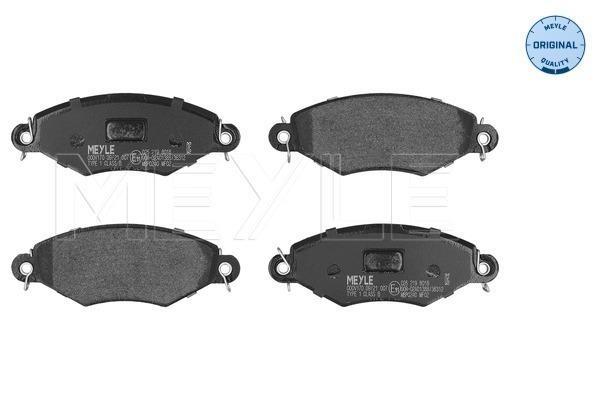 Jeu de 4 plaquettes de frein MEYLE ref. 025 219 8018