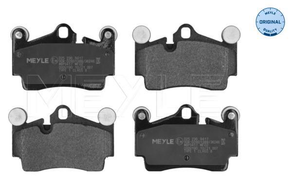 Jeu de 4 plaquettes de frein MEYLE ref. 025 236 9417
