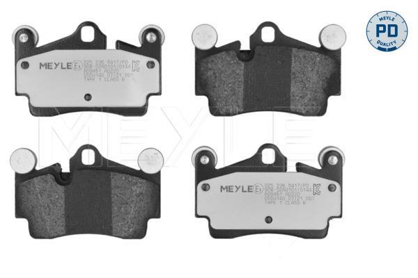 Jeu de 4 plaquettes de frein MEYLE ref. 025 236 9417/PD