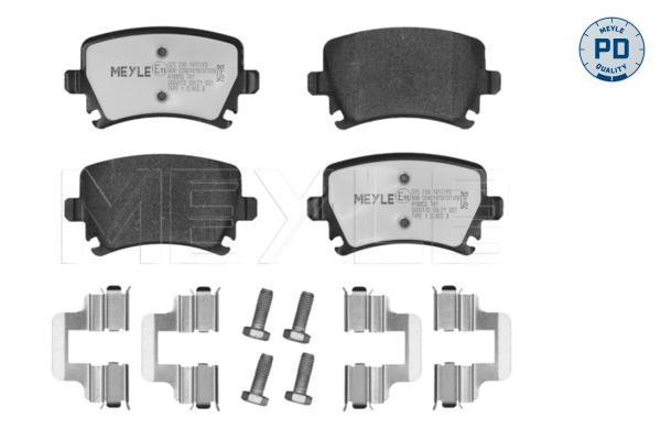 Jeu de 4 plaquettes de frein MEYLE ref. 025 239 1417/PD