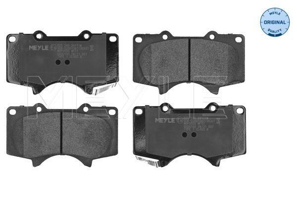 Jeu de 4 plaquettes de frein MEYLE ref. 025 240 2417/W