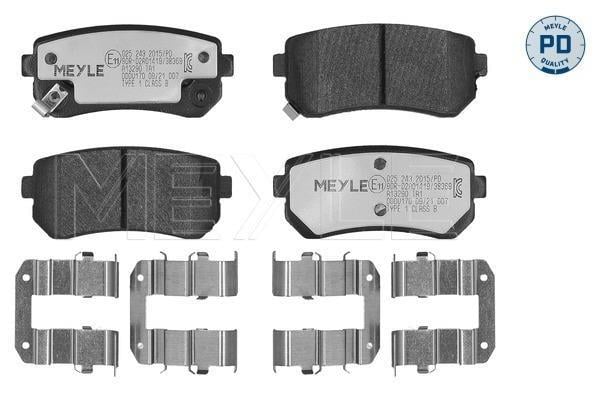 Jeu de 4 plaquettes de frein MEYLE ref. 025 243 2015/PD