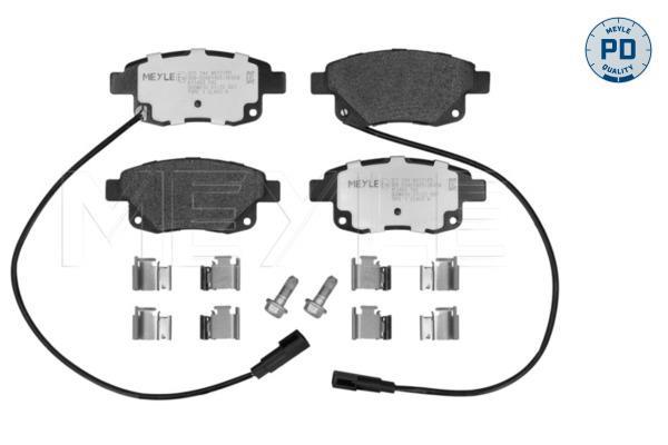 Jeu de 4 plaquettes de frein MEYLE ref. 025 244 8617/PD