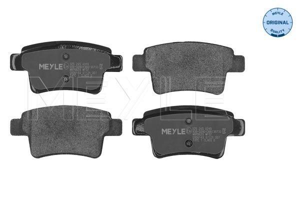 Jogo de 4 pastilhas de travão MEYLE ref. 025 245 4016
