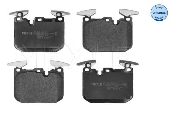 Jeu de 4 plaquettes de frein MEYLE ref. 025 250 2817