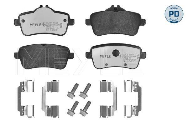 Jeu de 4 plaquettes de frein MEYLE ref. 025 252 1518/PD