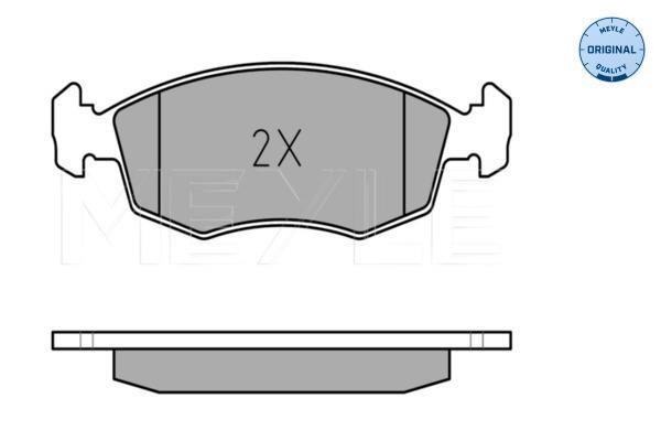 Jeu de 4 plaquettes de frein MEYLE ref. 025 209 0818