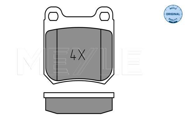 Jogo de 4 pastilhas de travão MEYLE ref. 025 210 5015