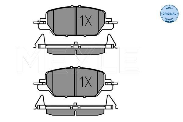 Jeu de 4 plaquettes de frein MEYLE ref. 025 228 5216