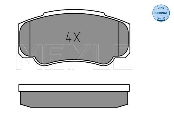 Jeu de 4 plaquettes de frein MEYLE ref. 025 239 2120