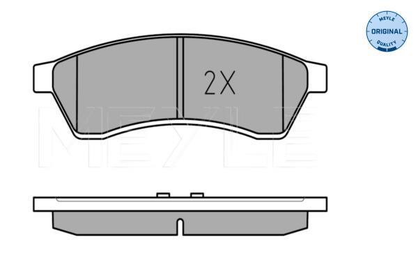 Jogo de 4 pastilhas de travão MEYLE ref. 025 247 4414/W