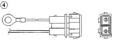 Sonde lambda (Sonde à oxygène) NGK ref. 1822