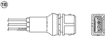 Sonde lambda (Sonde à oxygène) NGK ref. 1848
