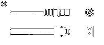 Sonde lambda (Sonde à oxygène) NGK ref. 1730