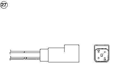Sonde lambda (Sonde à oxygène) NGK ref. 94649