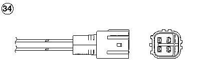 Sonde lambda (Sonde à oxygène) NGK ref. 8790