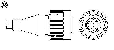 Sonde lambda (Sonde à oxygène) NGK ref. 94694