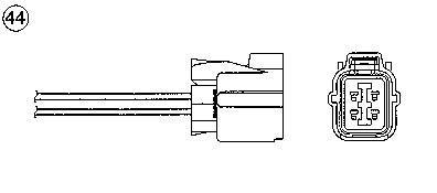 Sonde lambda (Sonde à oxygène) NGK ref. 0469