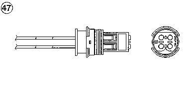Sonde lambda (Sonde à oxygène) NGK ref. 7975
