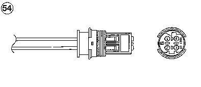 Sonde lambda (Sonde à oxygène) NGK ref. 1845