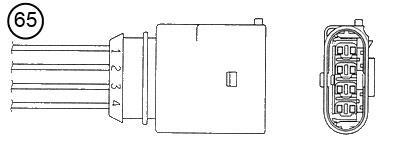 Sonde lambda (Sonde à oxygène) NGK ref. 1617