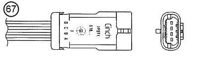 Sonde lambda (Sonde à oxygène) NGK ref. 0380