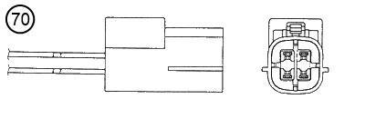 Sonde lambda (Sonde à oxygène) NGK ref. 6497