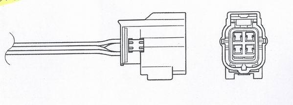 Sonde lambda (Sonde à oxygène) NGK ref. 9368