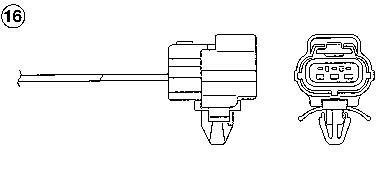 Débitmètre de masse d'air NGK 91111