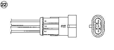 Débitmètre de masse d'air NGK 96181