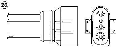 Débitmètre de masse d'air NGK 94034
