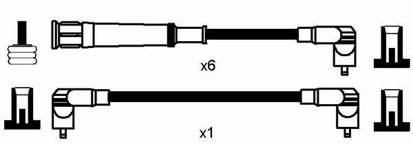 Jeu de câble d'allumage (Faisceau d'allumage) NGK 0576