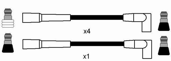 Jeu de câble d'allumage (Faisceau d'allumage) NGK ref. 0778