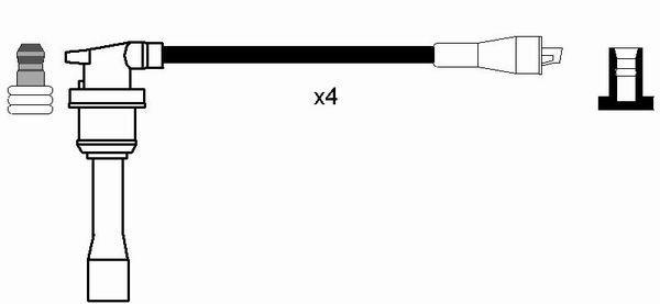 Jeu de câble d'allumage (Faisceau d'allumage) NGK ref. 0711