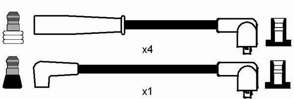 Jeu de câble d'allumage (Faisceau d'allumage) NGK 7366