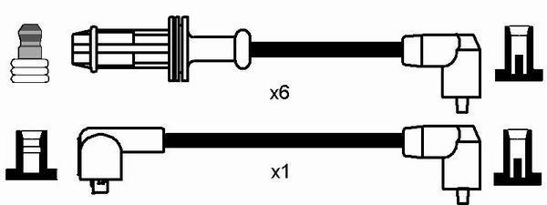Juego de cables de encendido NGK 0592